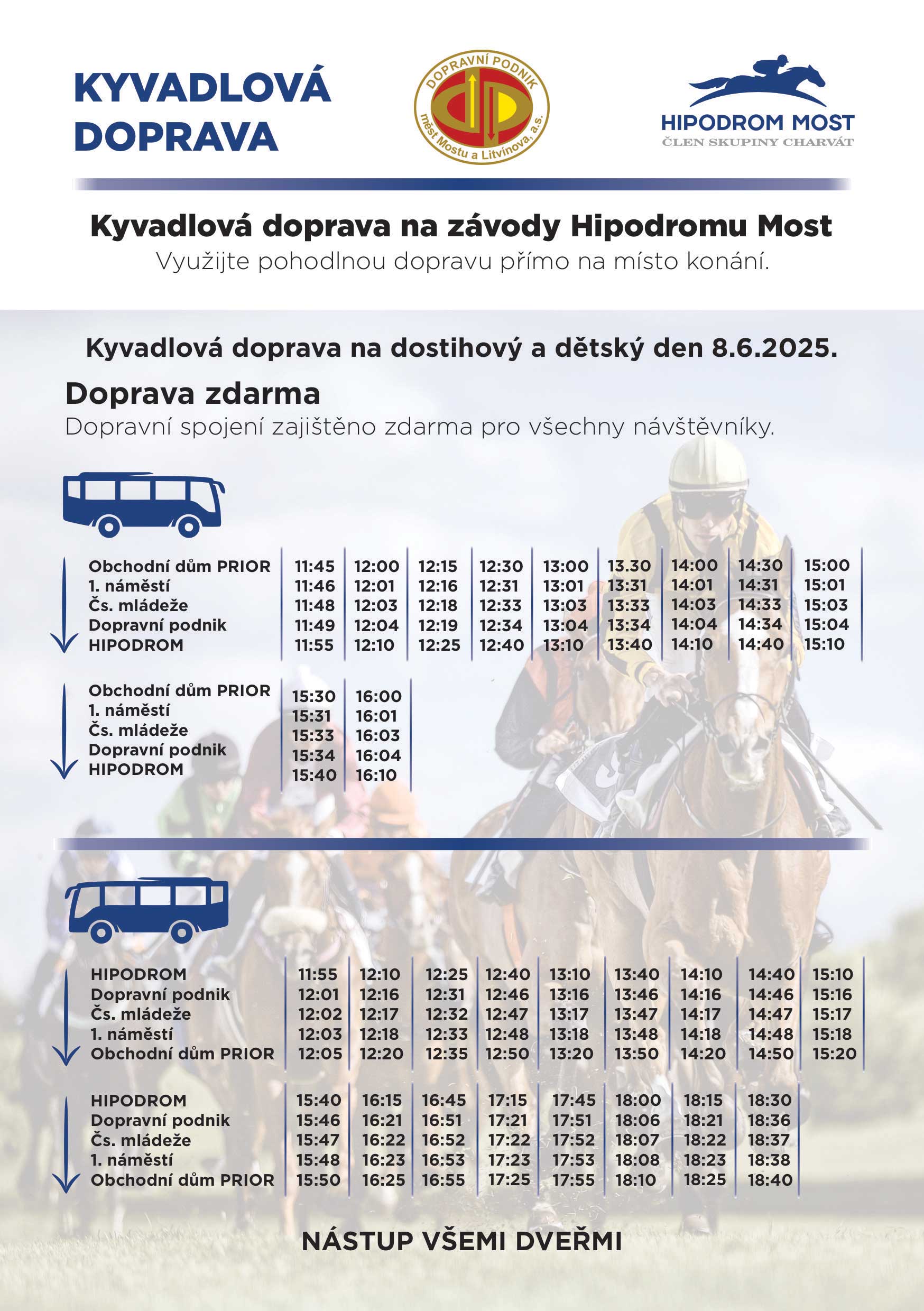 43 cena Kyvadlova doprava